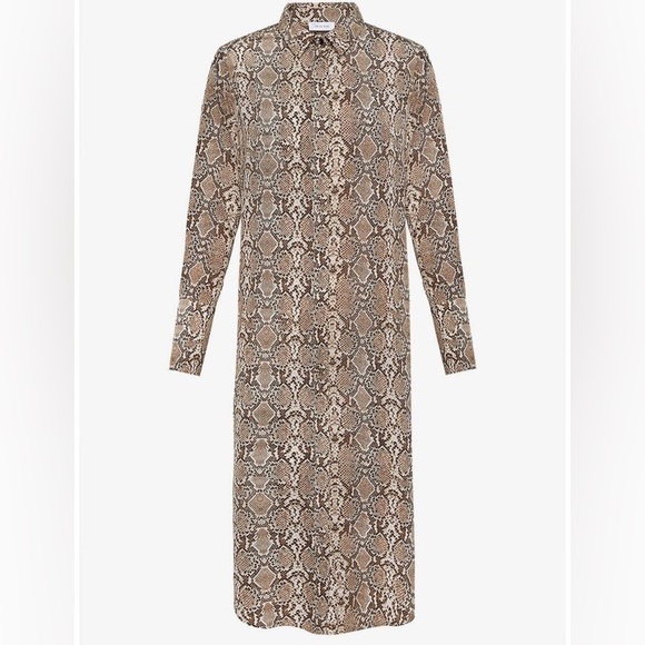Anine Bing Chelsea Button Down Shirt Dress in Python - Picture 3 of 4